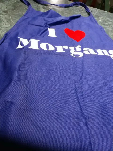 Collectible apron. I Love Morgans