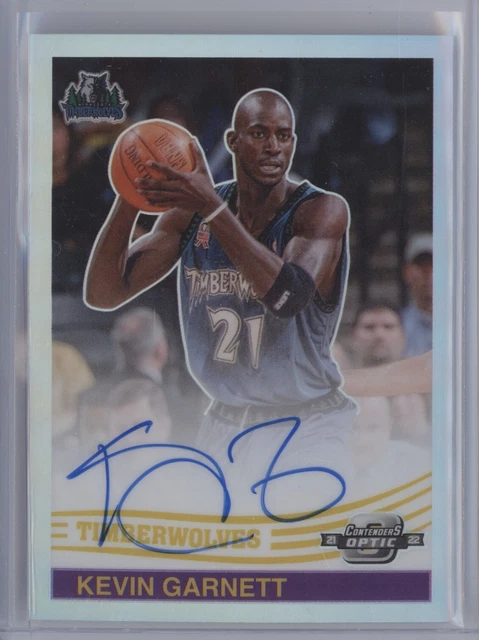 Kevin Garnett 2021-22 Panini Contenders Optic ’84 Holo Prizm Auto Nm-Mt