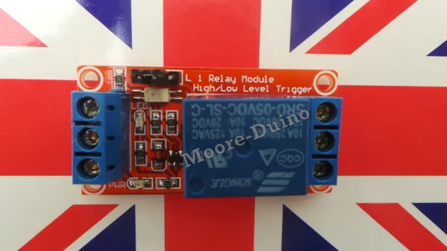 5V 1 Channel Relay Module with Optocoupler H/L High Level Trigger for Arduino UK 3