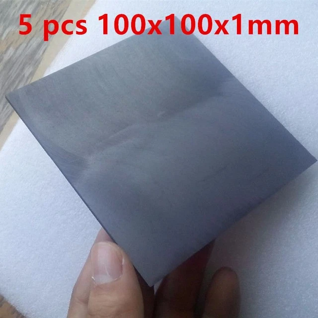 High pure carbon graphite sheet plate plate for edm electrode 5pcs 100x100x1mm