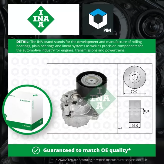 Tensione cintura aux adatto per MERCEDES SPRINTER 906 2.1D 2006 su trazione a costine a V INA