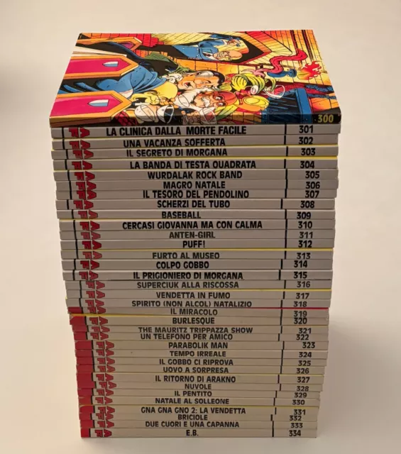 Alan Ford lotto 300/334 sequenza completa 35 numeri Max Bunker Magnus Gruppo TNT