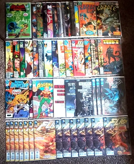 HUGE DC COMICS LOT of 50! BATMAN FLASH AQUAMAN KARATE KID BRONZE/MODERN VF/NM!