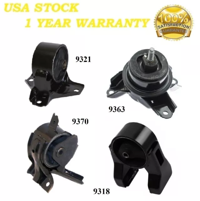 4PCS Motor & Trans Mount FIT 2009-2010 Hyundai Sonata 3.3L