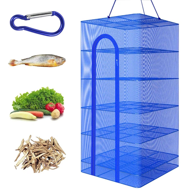 Sancueffer 4 Layer 2ft Herb Drying Rack Hanging Mesh Dryer Dry Rack for Herbs an