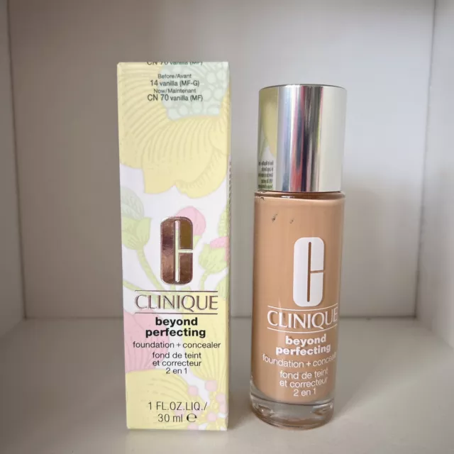 Clinique Beyond Perfecting Foundation + Concealer 1 oz/30ml - 14 Vanilla (MF-G)