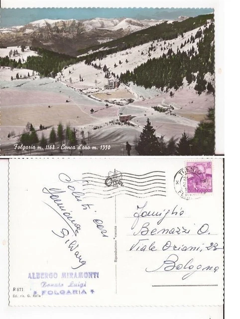 Italy Postcards Cartolina Folgaria Conca D'oro