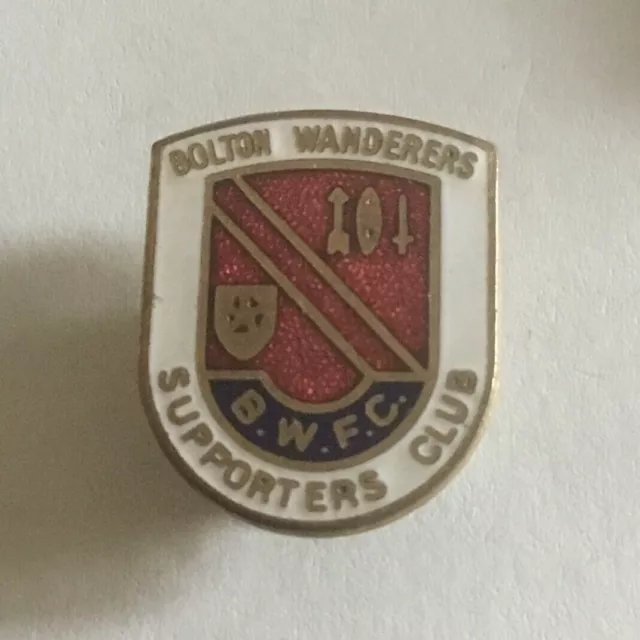 Rare old Bolton Wanderers Supporters Club badge