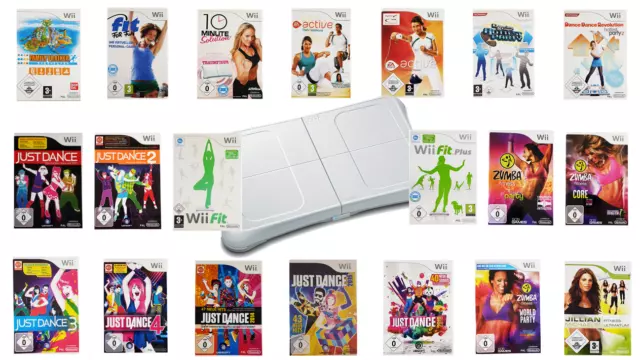 Nintendo Wii Fitness Spiele Balance Board Sports Resort Fit Plus Zumba EA Active