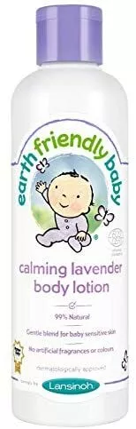 Earth Friendly Baby Children Body Lotion Calming Lavender Kids 250 Ml Ecocert U