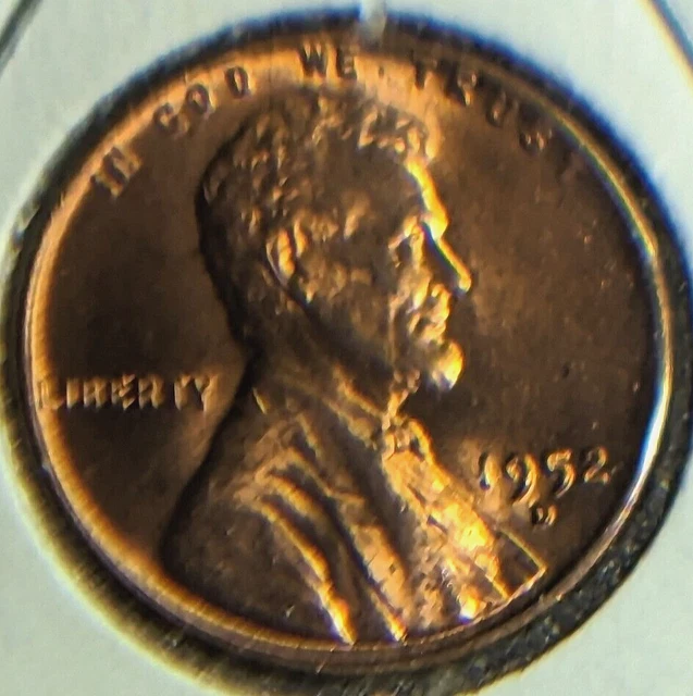 1952 D Lincoln Wheat Cent Nice Flashy High End Red Mint State Uncirculated  Coin