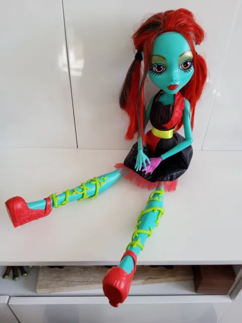 Rare Large 27" Monster High Lorna McNessie Doll 2014 Mattel Changing Eyes