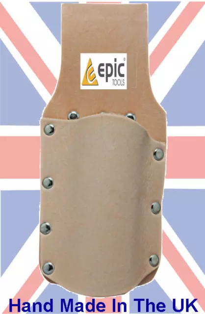 EPIC Scaffold/Scaffolders Tan Leather SHORT Torpedo Level Holder Frog Belt Pouch