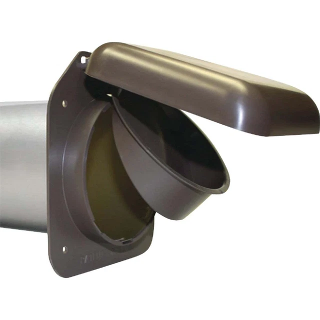 No-Pest 4 In. Brown Plastic Low Profile Dryer Vent Hood NPVB No-Pest NPVB 4 In.