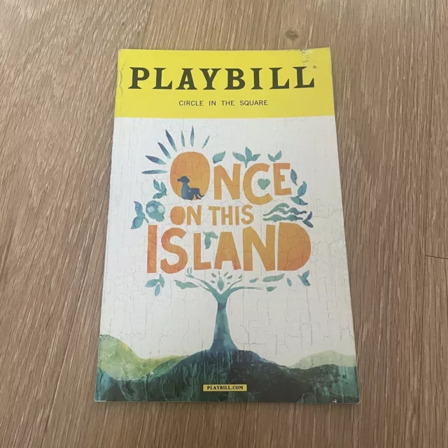 Once on This Island the Broadway Musical Theatre Playbill! Programme!