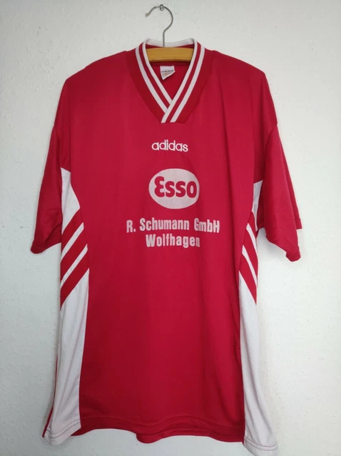 #SE390# seltener Adidas Esso Trikot 1995-96 Gr.XL Nr.13 guter Zustand Retro