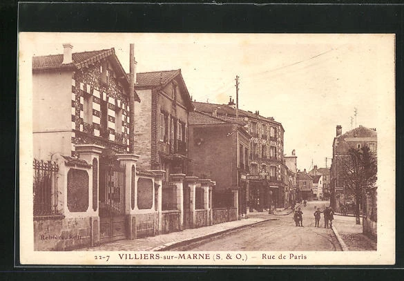 CPA Villiers-sur-Marne, Rue de Paris