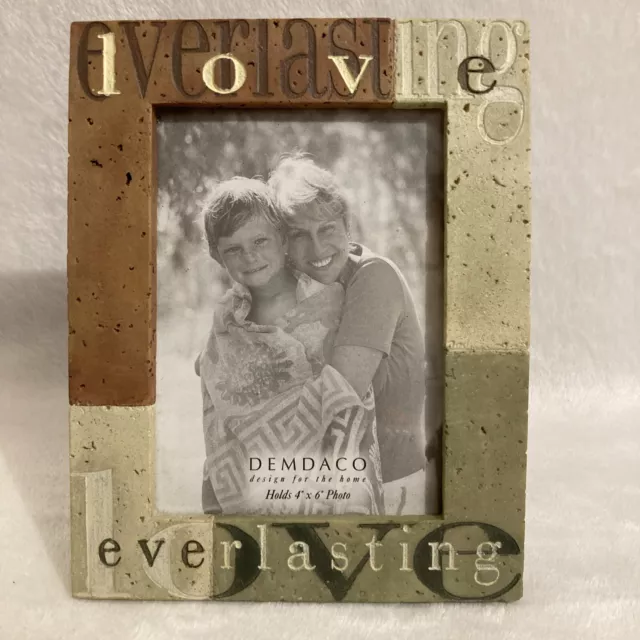 LOVE EVERLASTING PICTURE FRAME Holds 4-inch x 6-inch Photo DEMDACO Design Home