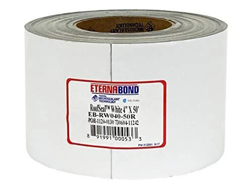 RoofSeal White 4&quote; x50' MicroSealant UV Stable RV Roof Seal R...