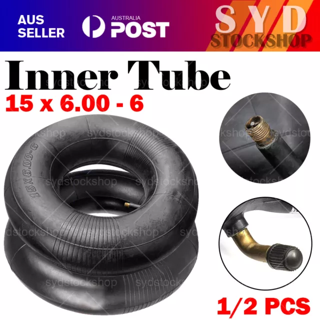 2x Inner Tubes 5.00-6 13X5.00-6 145/70-6 Inch Bent Valve Lawn