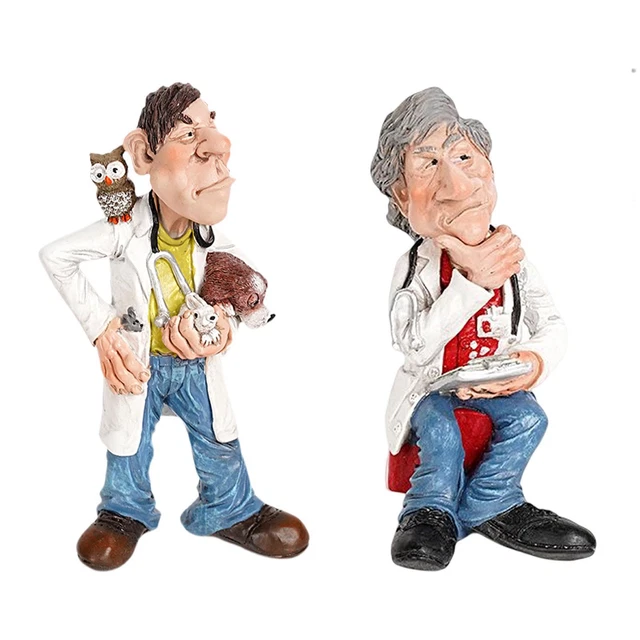 Statues de docteur Figurines  à collectionner Ornement Artisanat Sculptures en