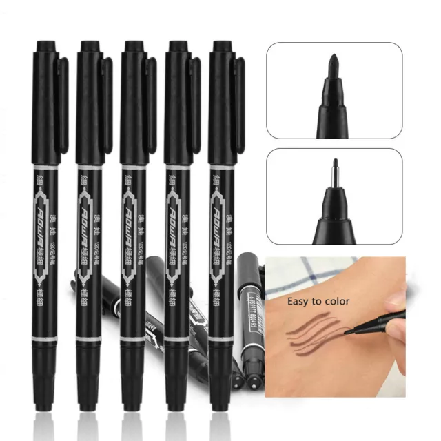 10x Stift für Tattoovorlagen Marker Tattoo Piercing Skinmarker Haut Marker