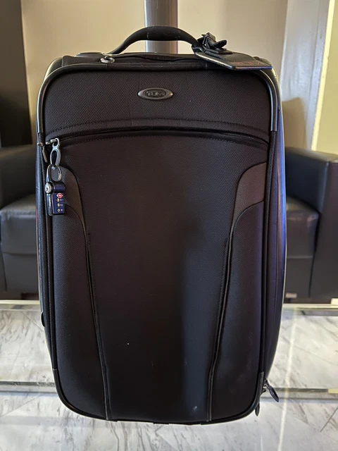 Tumi T3 Transporter Black 2 Wheeled Rolling Luggage Bag 22" Expandable Alpha T3