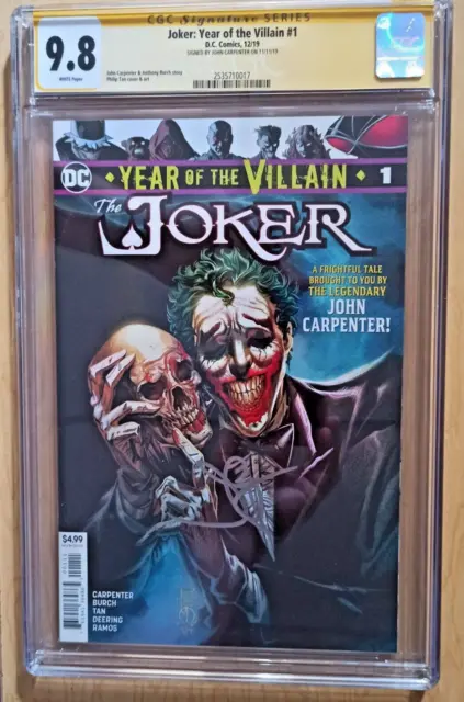 Cgc  Joker Year Of The Villain #1 Signed By John Carpenter
