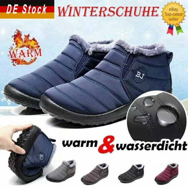 Damen Winterstiefel Schneeschuhe Warm Gefüttert Stiefeletten Flache Boots ２０２３ 2