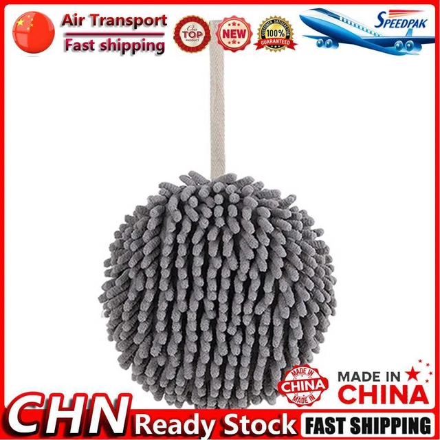 Wipe Hands Towel Ball Super Absorbent Fast Drying Chenille Towels (Grey) Fr