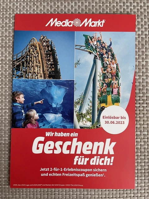 2 für 1 Erlebnisgutschein Freizeitspaß für z.B. Legoland, Heidepark oder weitere
