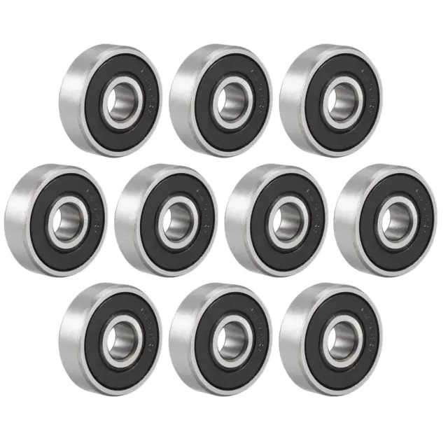 10Pcs Deep Groove Ball Bearing 626-2RS Double Sealed 6mmx19mmx6mm Carbon Steel