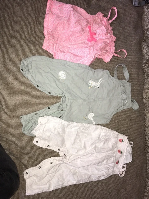 Baby Girl 6-9months SPRING/SUMMER dungarees and romper set