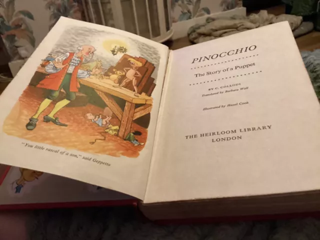 Pinocchio, The Story Of A Puppet, Carlo Collodi, The Heirloom Lib 3