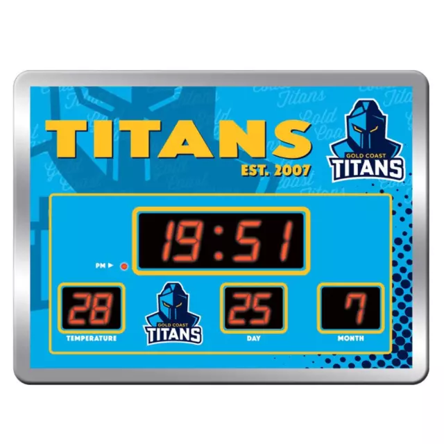 Gold Coast Titans LED Scoreboard Clock