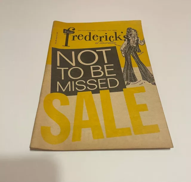 Vintage 1969 Frederick's Of Hollywood Summer Sale Catalog! Lingerie! Wigs!