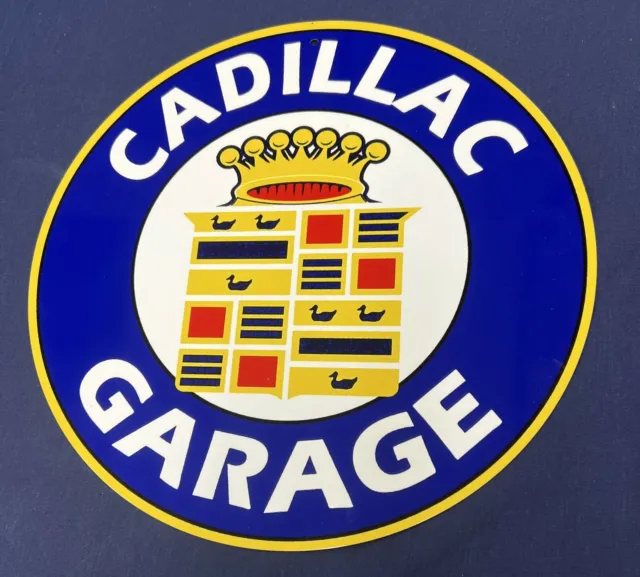 Cadillac Garage 12" Metal Tin Aluminum Sign