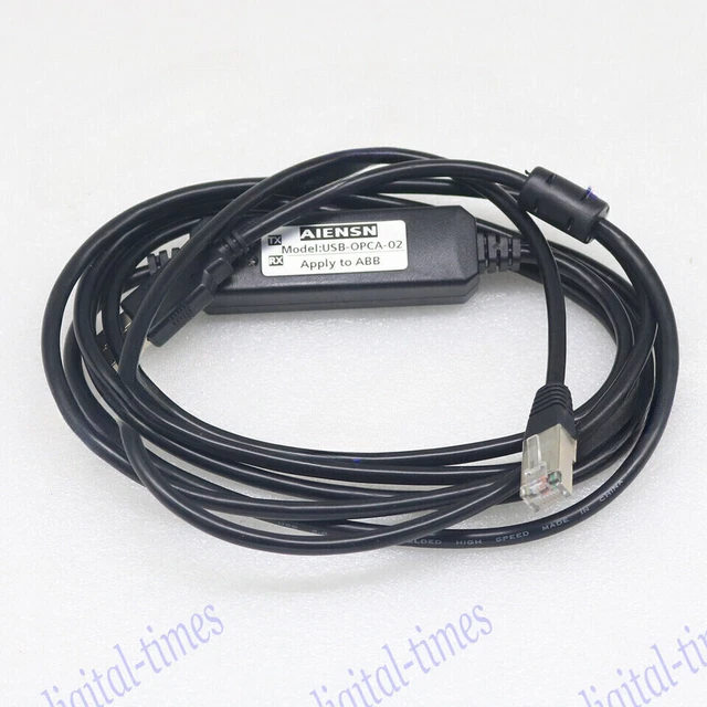 AIENSN Compatible With ABB ACS355 550 Series Inverter OPCA-02 Debugging Cable USB Port Download Data Cable