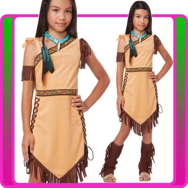 thumbnail interactive-video image 1 of CK60 Lil Indian Girls Native Pocahontas Toddler Child Costume For Book Week & Parties 1 of 4