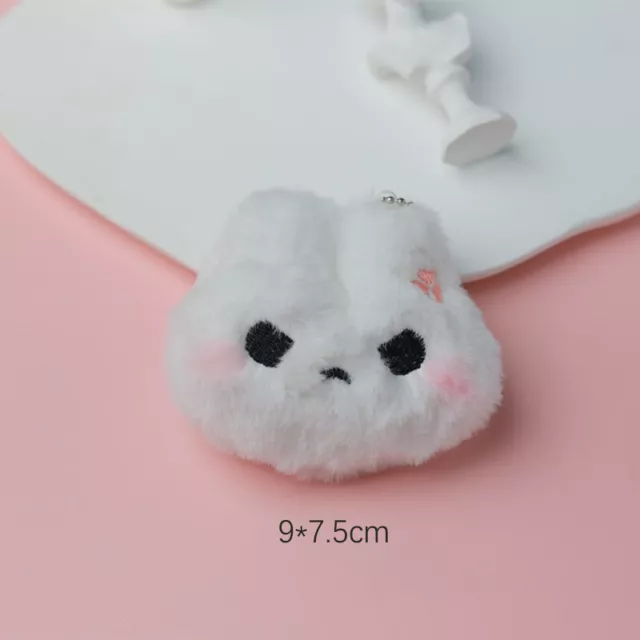 Sweet Bunny Plush Doll Toy Cartoon Rabbit Keychain Bag Pendant Soft Stuffed  WY3
