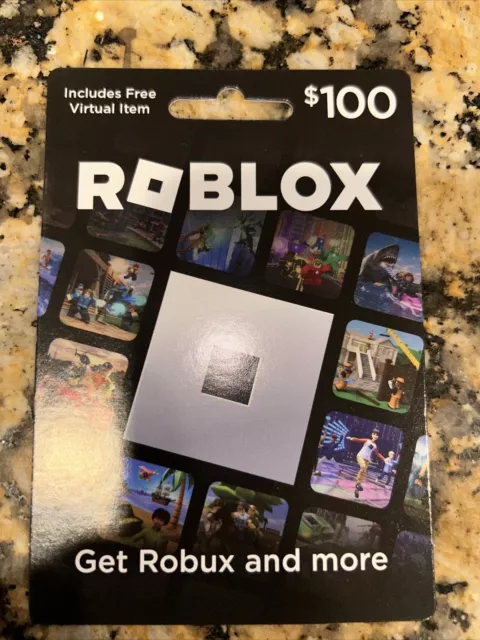 ROBLOX $100 ROBUX gift card Never Scratched Off For $90 $89.00