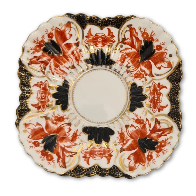 ANTIQUE WILEMAN FOLEY Alexandra Shape Pre Shelley Imari Saucer 3725 ...