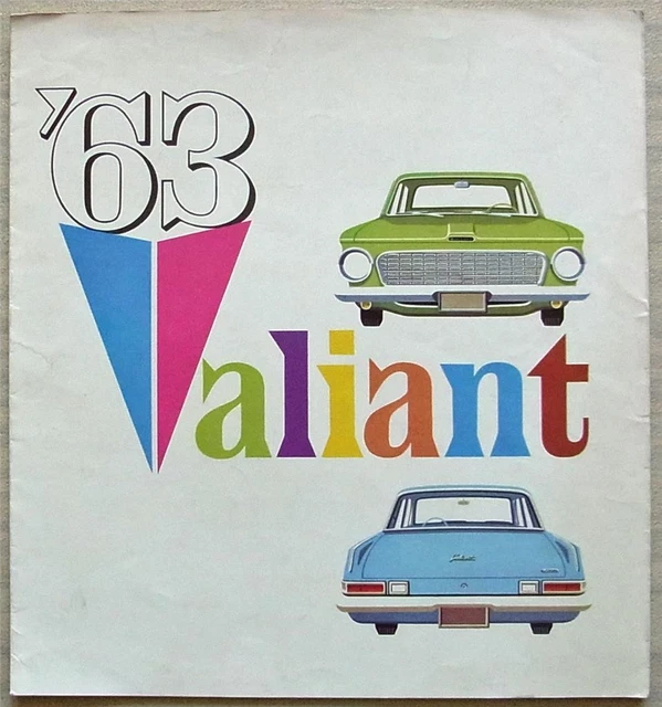 CHRYSLER VALIANT CAR Sales Brochure 1963 #CISA/T/VS7/8/62/E £14.99 ...
