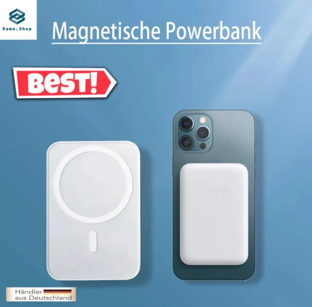 Magsafe Power Bank magnetisch Battery Pack für Apple iPhone 12 13 14 15 5000mAh