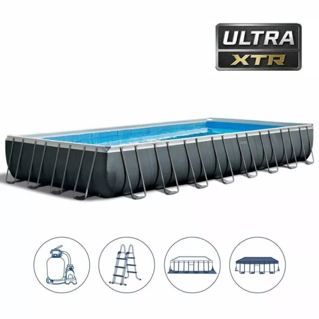 Piscina fuori terra Ultra frame XTR 26374 Intex 975x488x132cm pompa sabbia Rotex