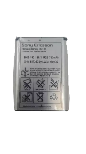 Battery BST-36 For Sony Ericsson J300 K310 T270 w200 W902 Z310 Z550 T280 K510