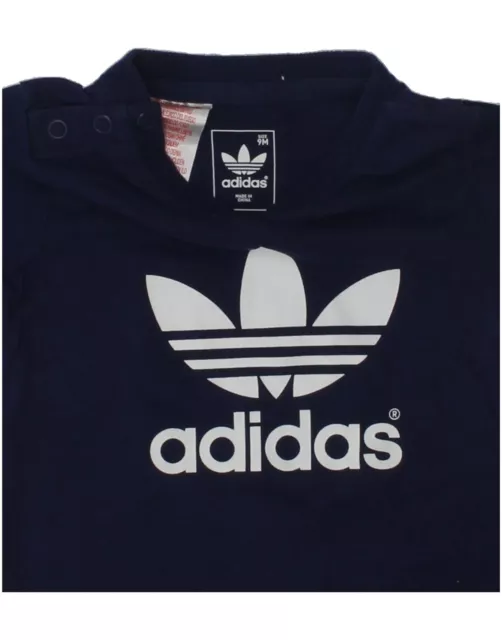 Adidas Baby Jungen grafisches T-Shirt Top 6-9 Monate marineblau AM13 3