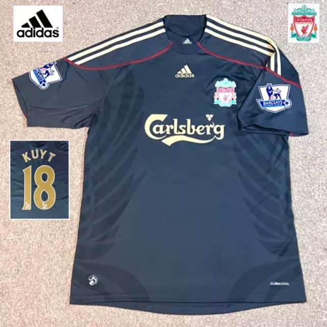 ORIGINAL LIVERPOOL FOOTBALL Shirt KUYT L 2009 10 mint Adidas