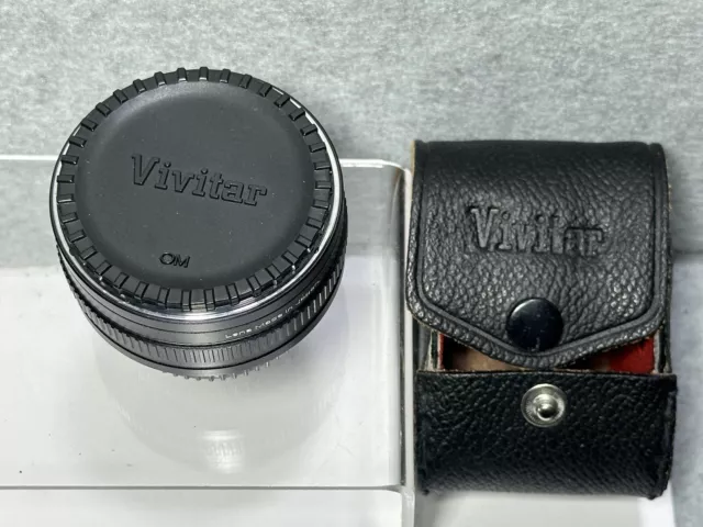 VIVITAR AUTOMATIC TELE CONVERTER 2X-21 LEND Olympus OM MOUNT WITH CASE