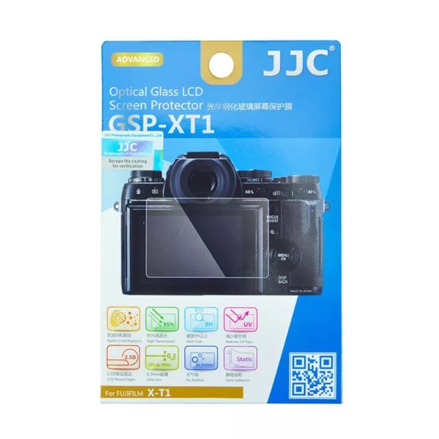 Protection d'écran LCD en verre optique ultra-mince JJC GSP-XT1 pour Fujifilm X-T1, X-T2